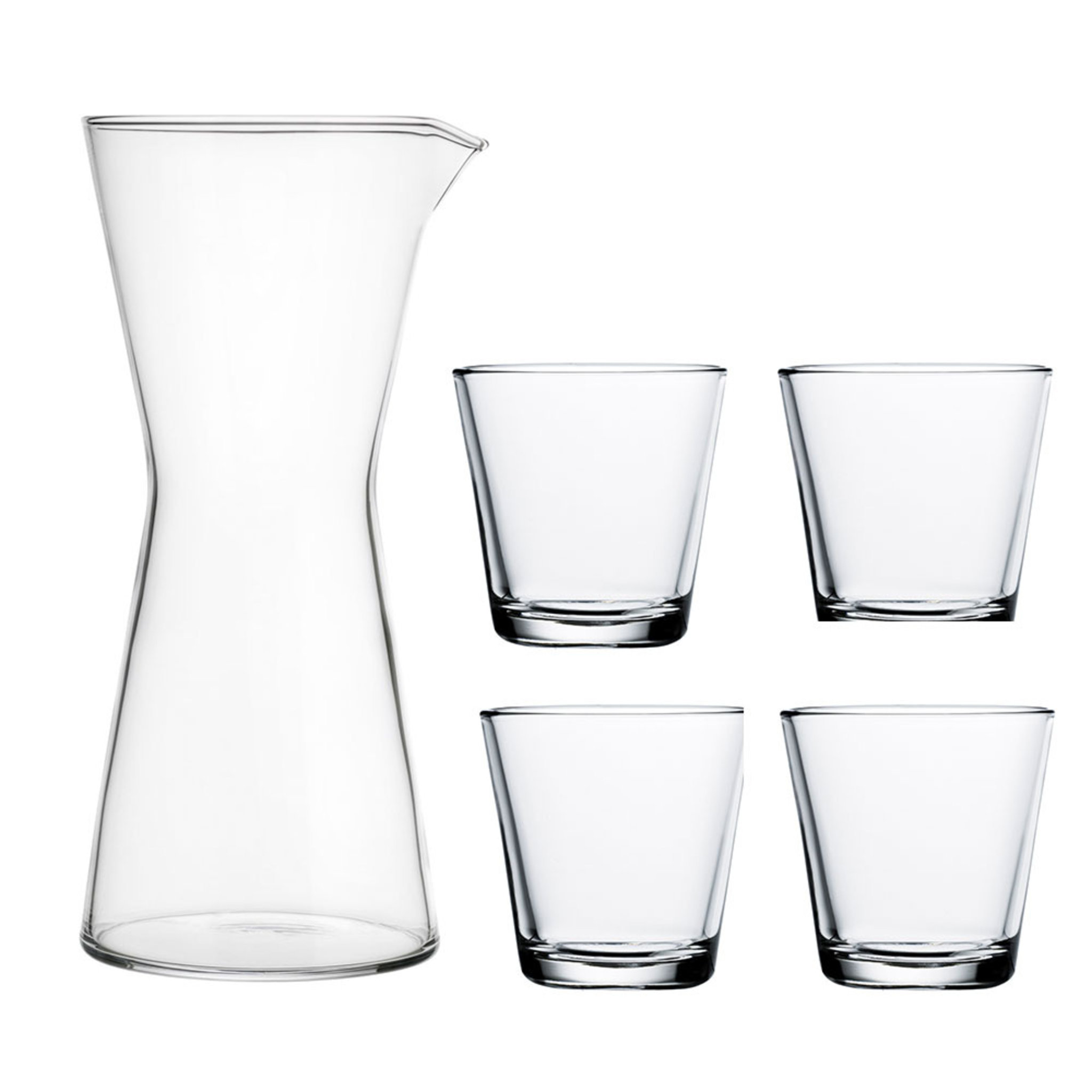 Karaff & 4 glas, Kartio