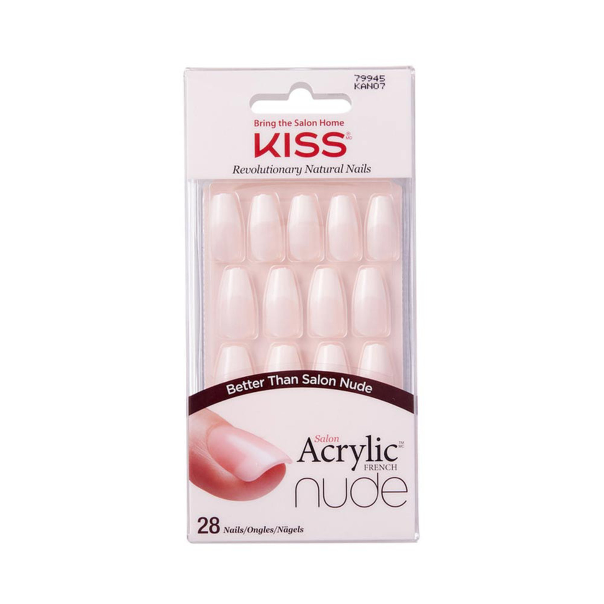 Acrylic Nude Artificial Nail , 28 PCS