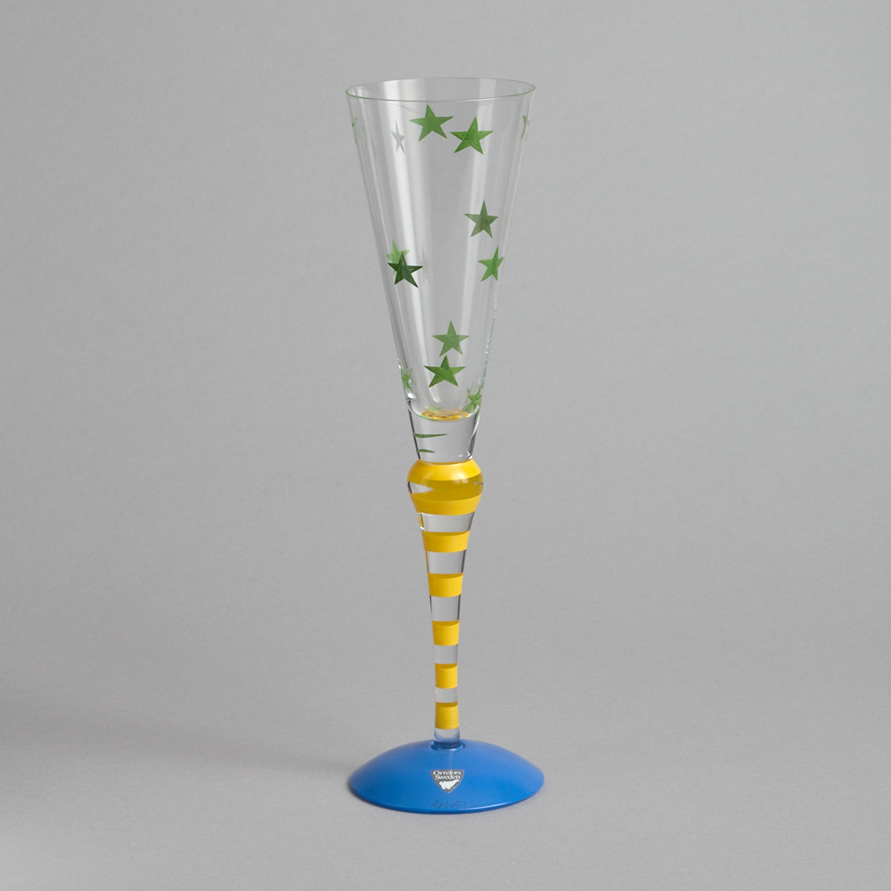 Orrefors - SÅLD Champangeglas "Clown"