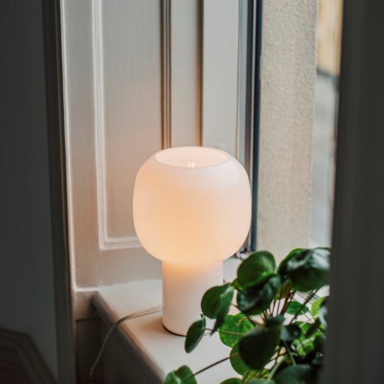 Bordslampa Opal 29x19cm Vit