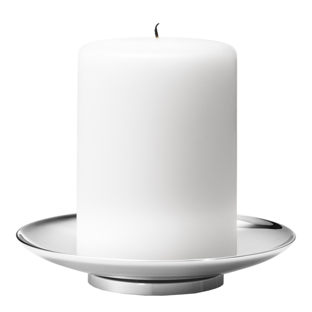 Georg Jensen - Tunes Blockljushållare 12,2 cm Blankpolerad Rostfritt Stål