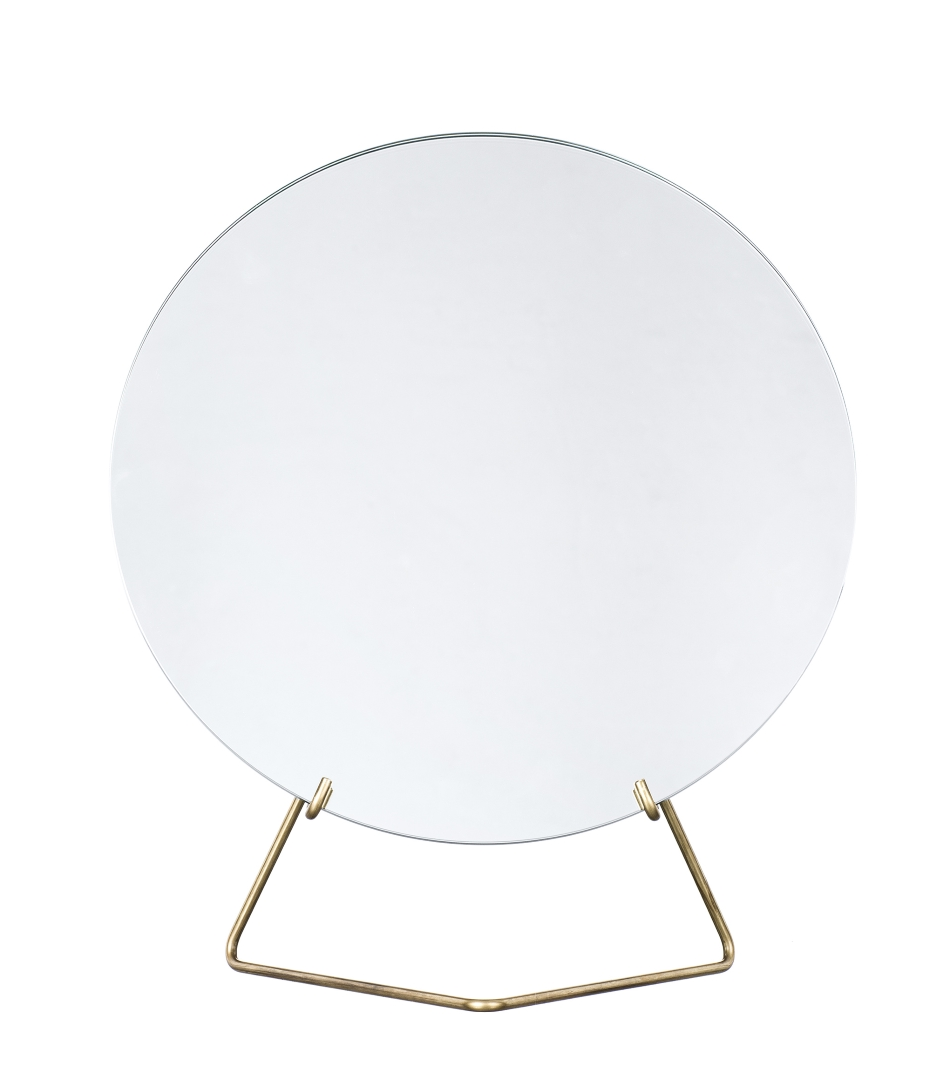 Rund borddspegel Ø30cm mässing, Moebe