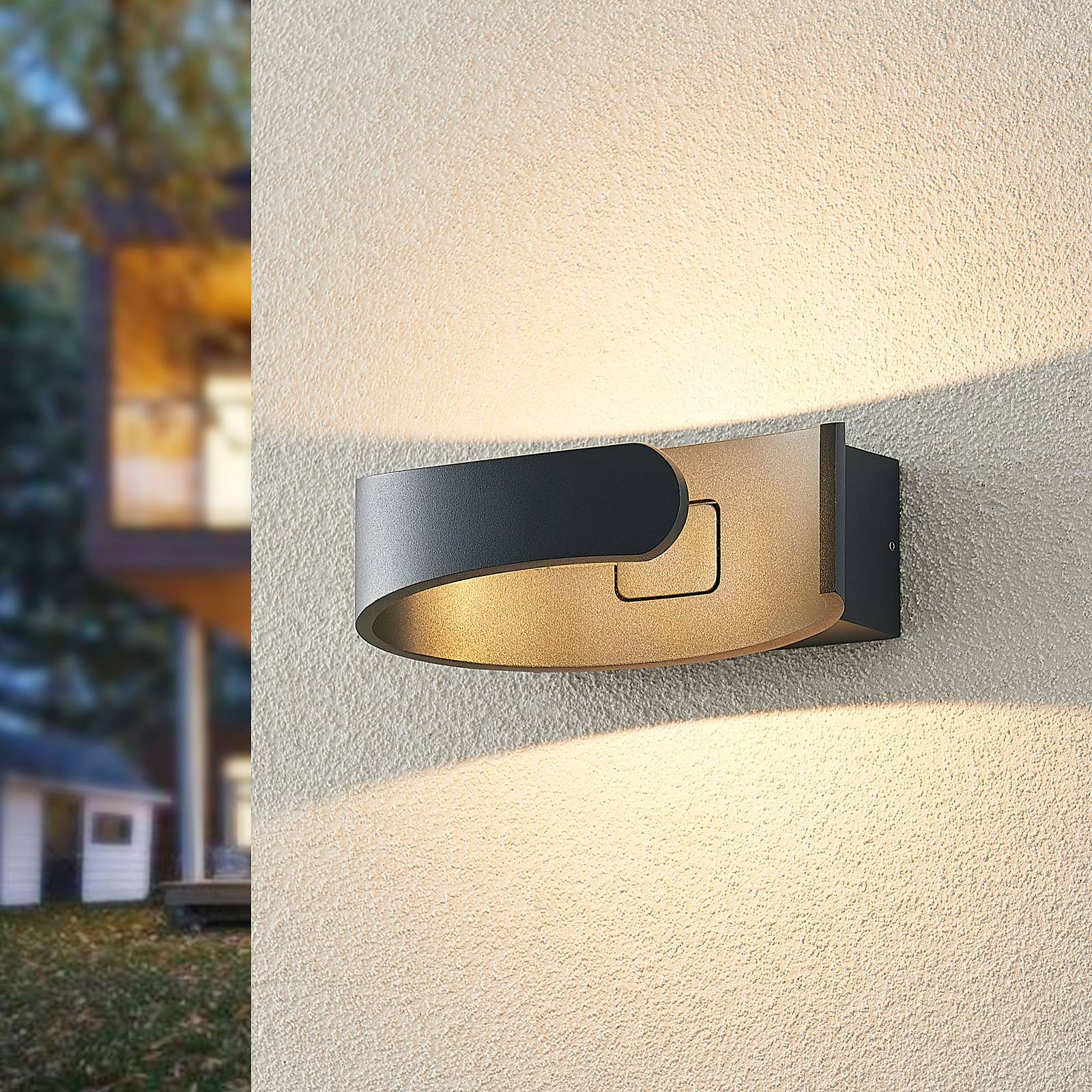 ELC Bertano LED-utomhusvägglampa