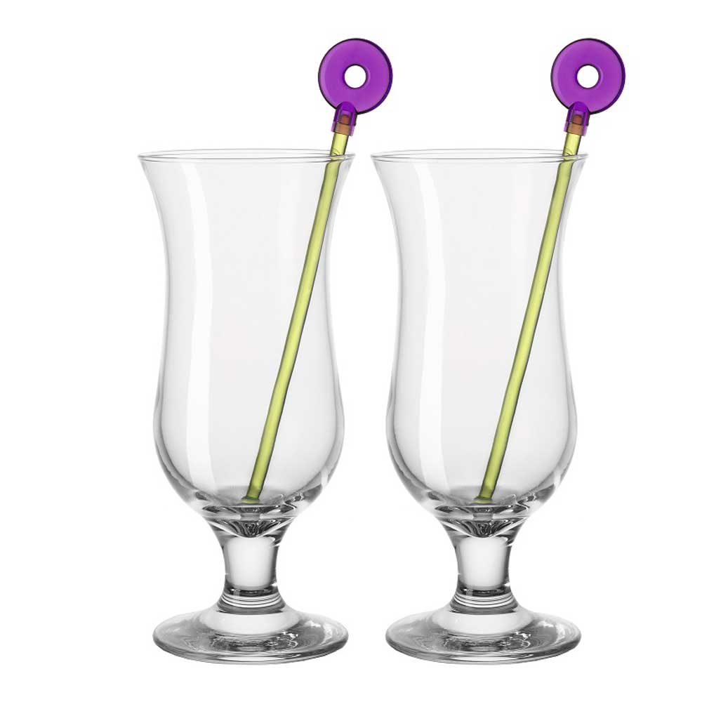 Leonardo - Hurricane Drinkglas med drinkpinne 2-pack