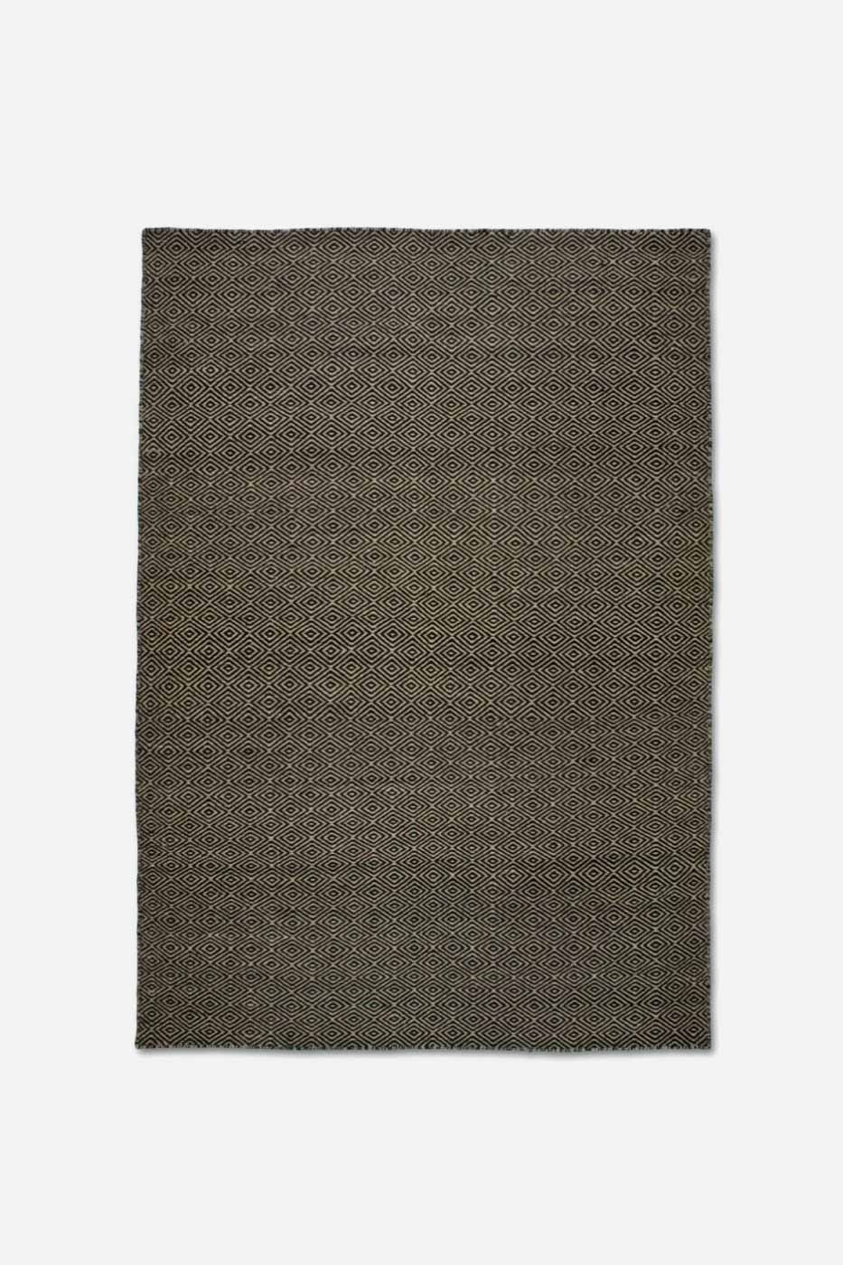 Matta Goose Eye 170x230cm Natur svart
