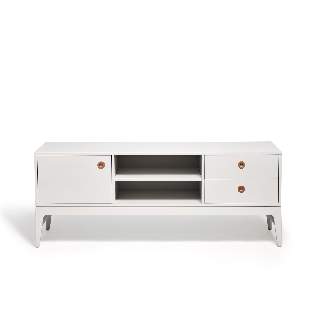 Höllviken TV-bänk 150 cm ljusgrå, Mavis