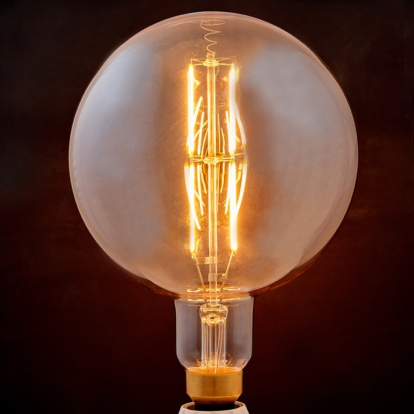 E27 LED-lampa filament 8W 800lm 1 900K amber glob