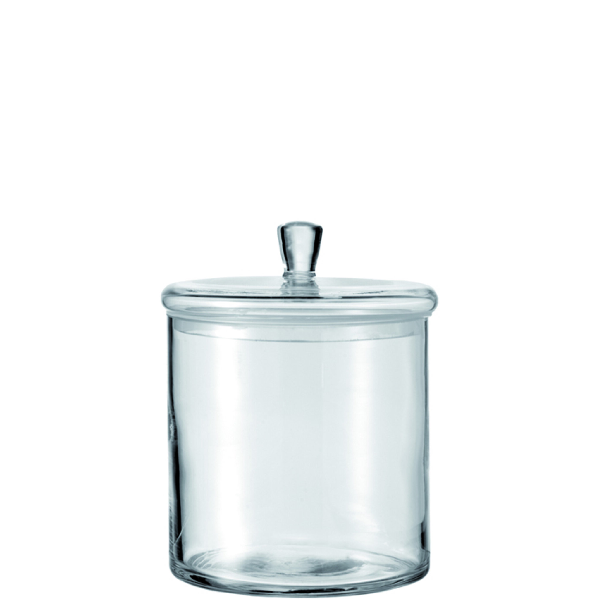 Glasburk med Lock 17x15cm
