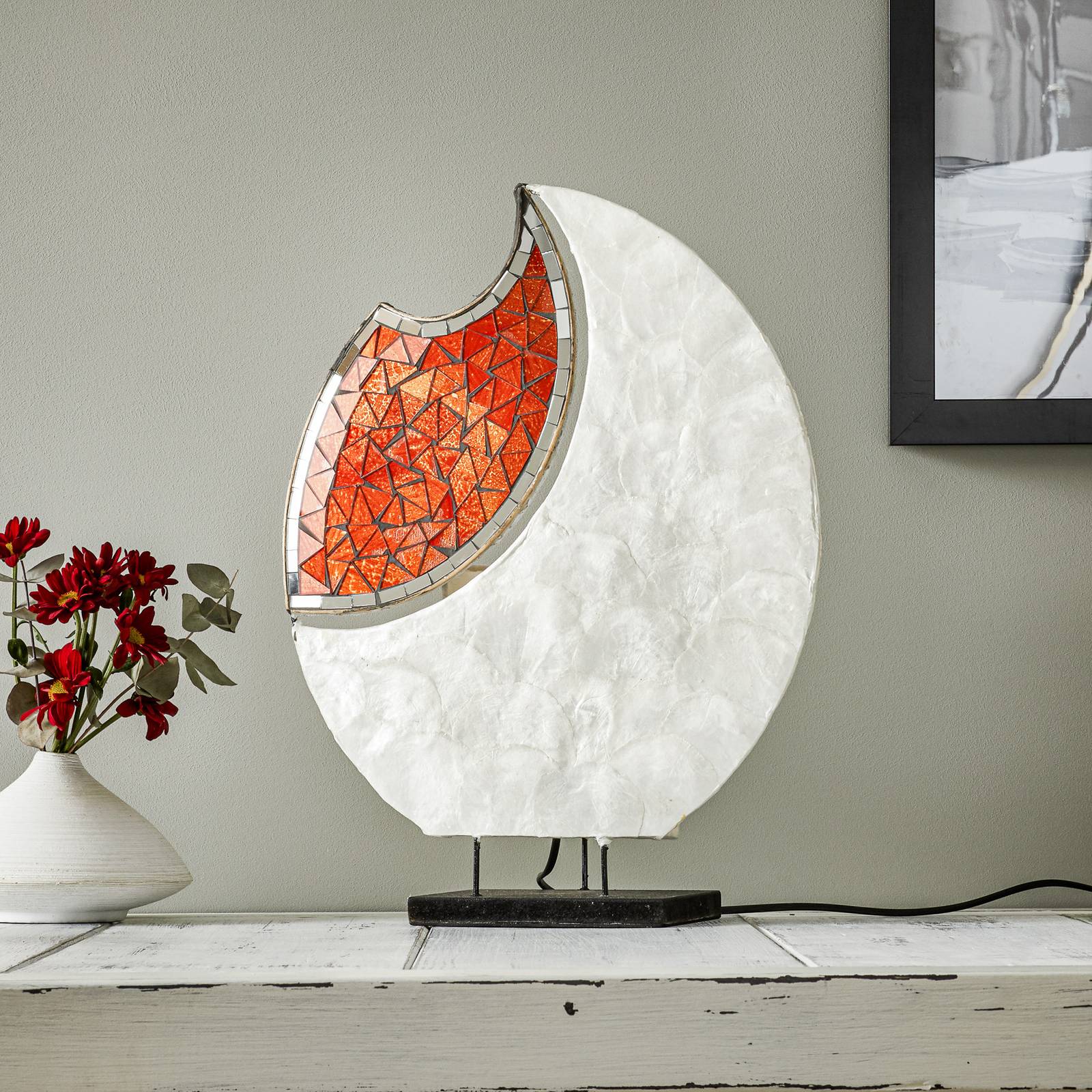 Dekorerad bordslampa YOKO