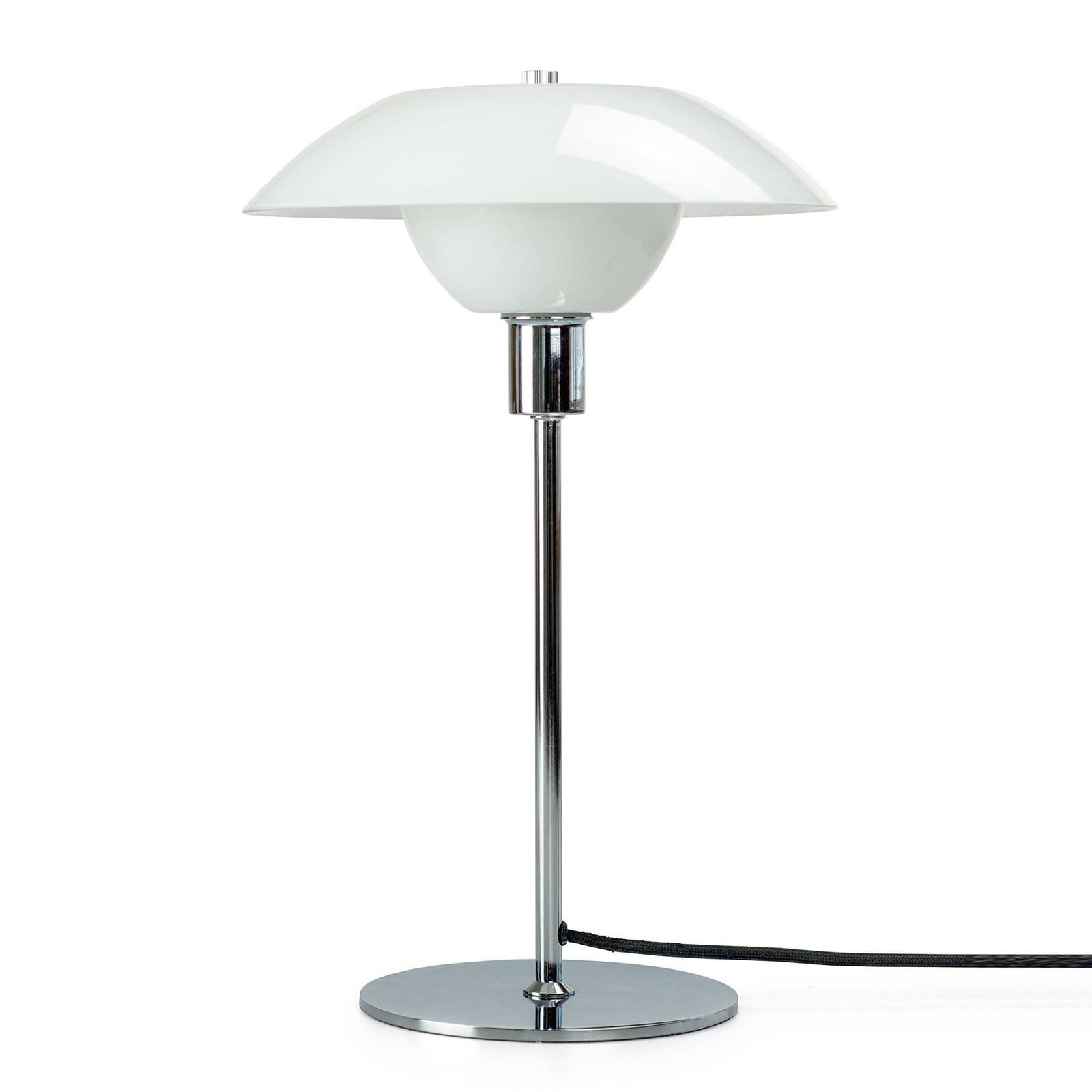 Dyberg Larsen Bergen bordslampa glasskärm Ø 25 cm