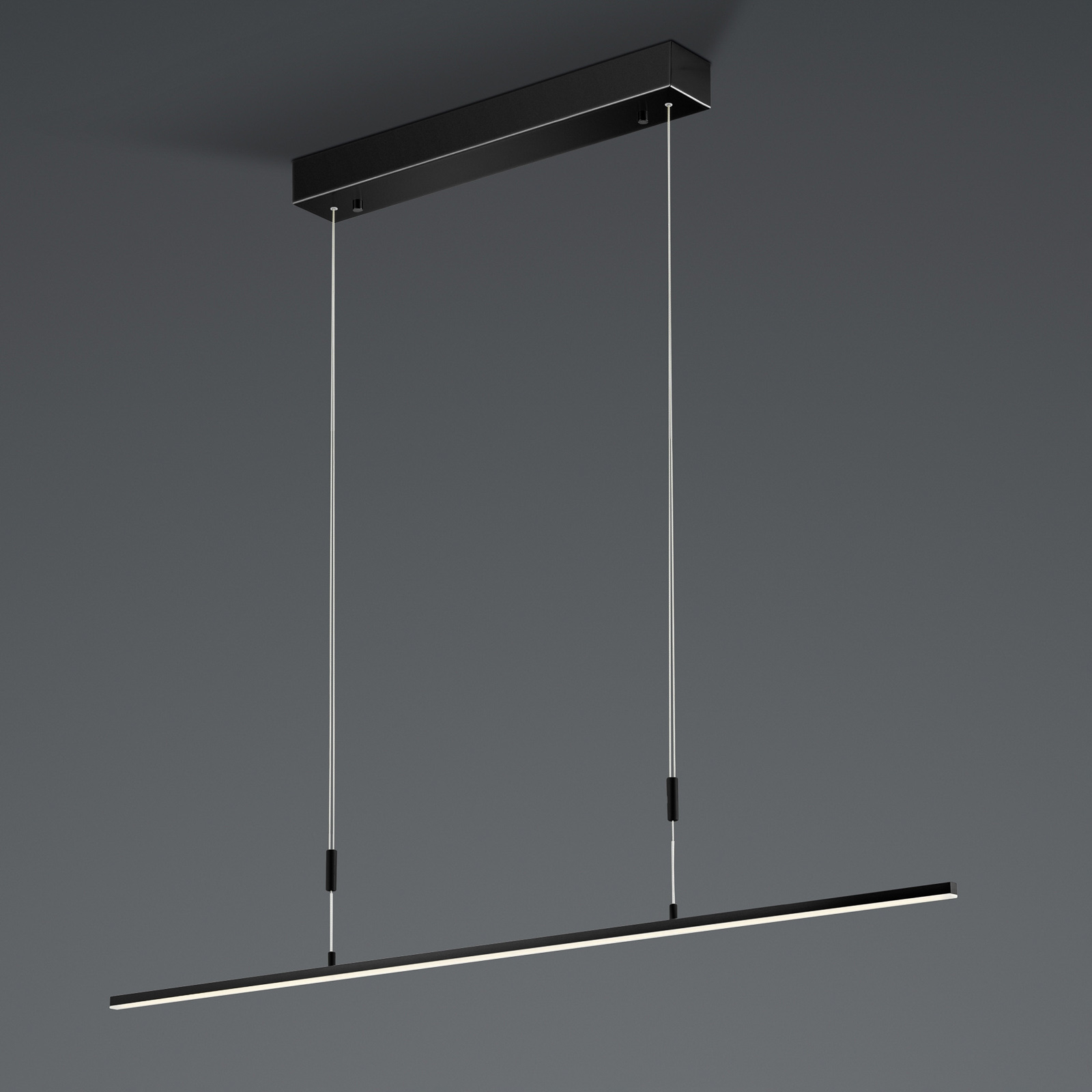 BANKAMP Slim pendel ZigBee dimbar 98 cm svart