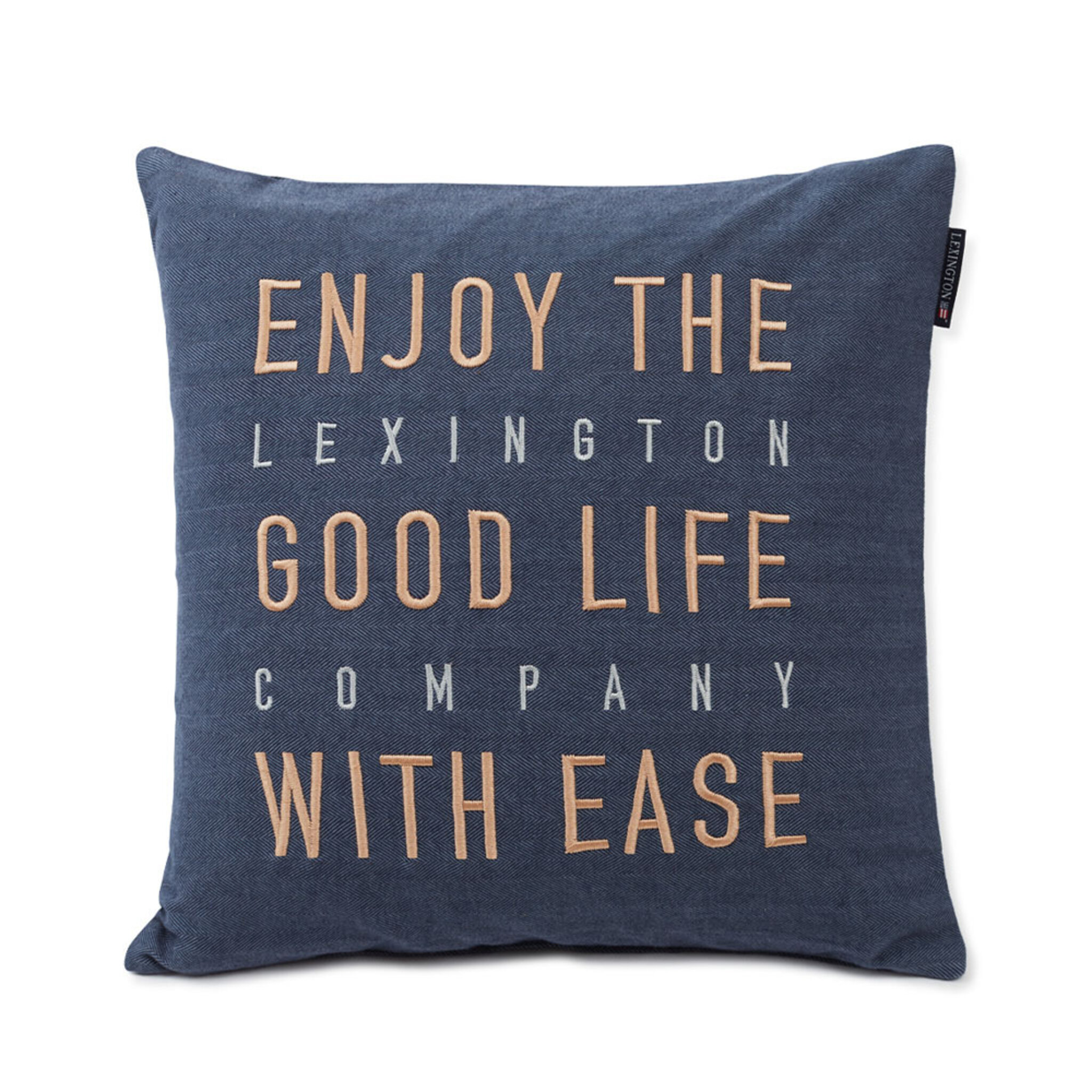 Sham Good Life Herringbone Cotton Flannel Pillow