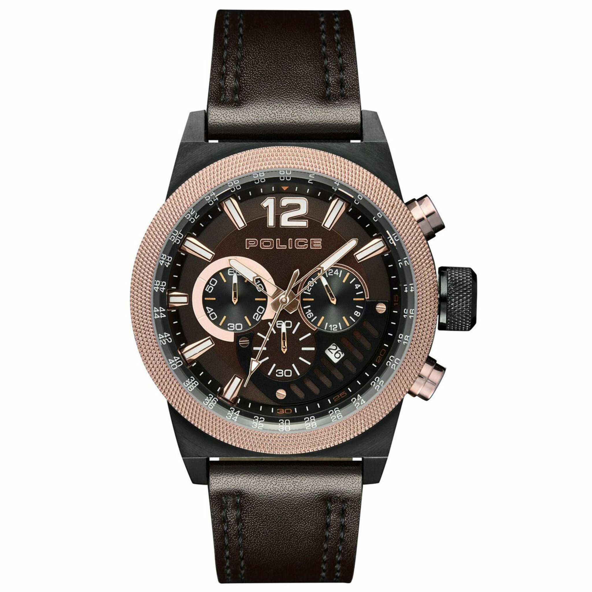 Pl15529jsbbn.12, Quartz, 47mm, 5atm, black