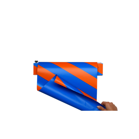 Fantasiklubben Presentpapper 33cm x 10m Little Twister blå/orange