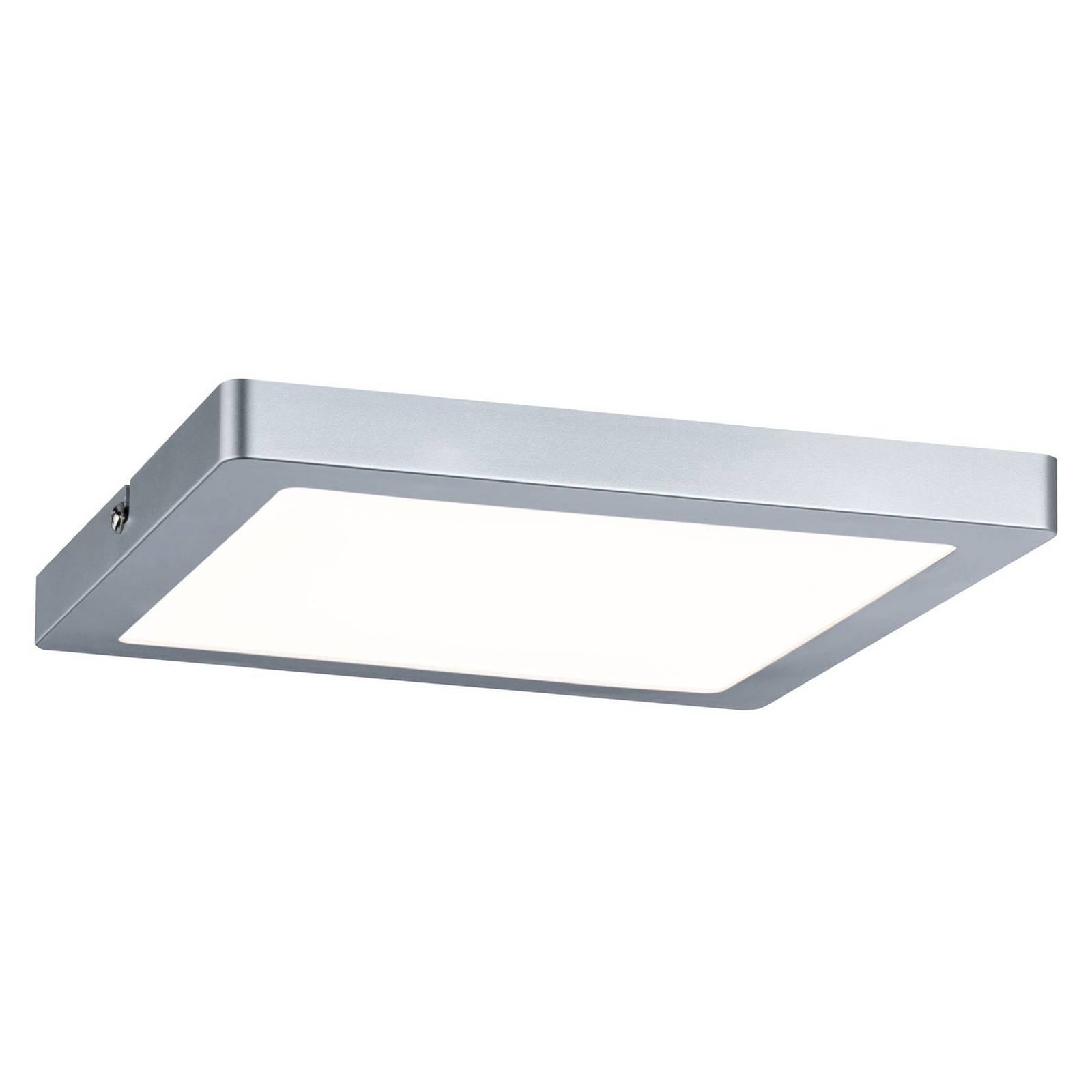 Paulmann Atria LED-taklampa 22 x 22 cm krom matt