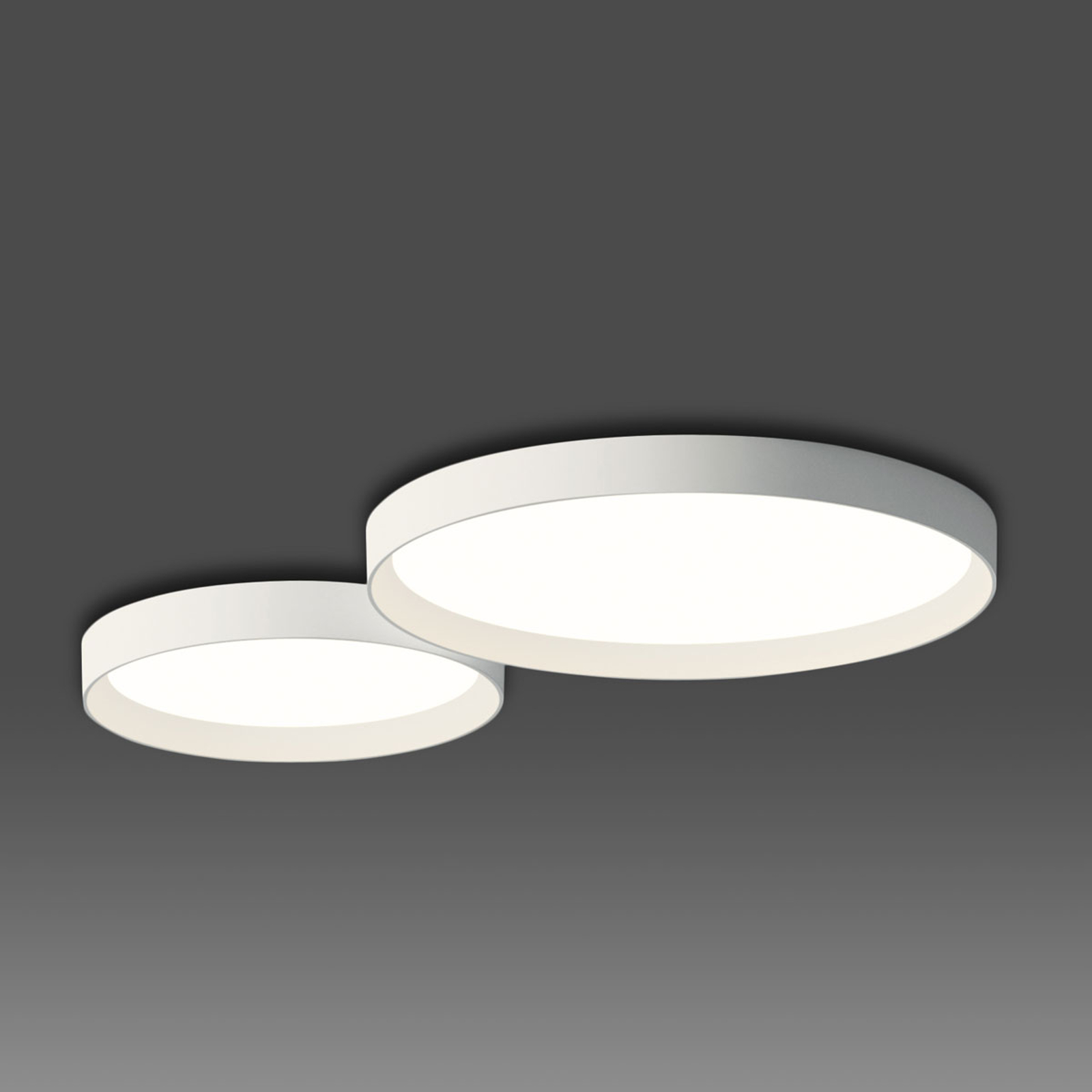 Enkel LED-taklampa Up i vitt