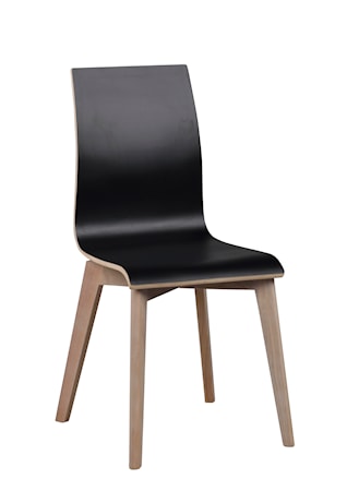 Gracy stol svart laminat/vitpigmenterad ek