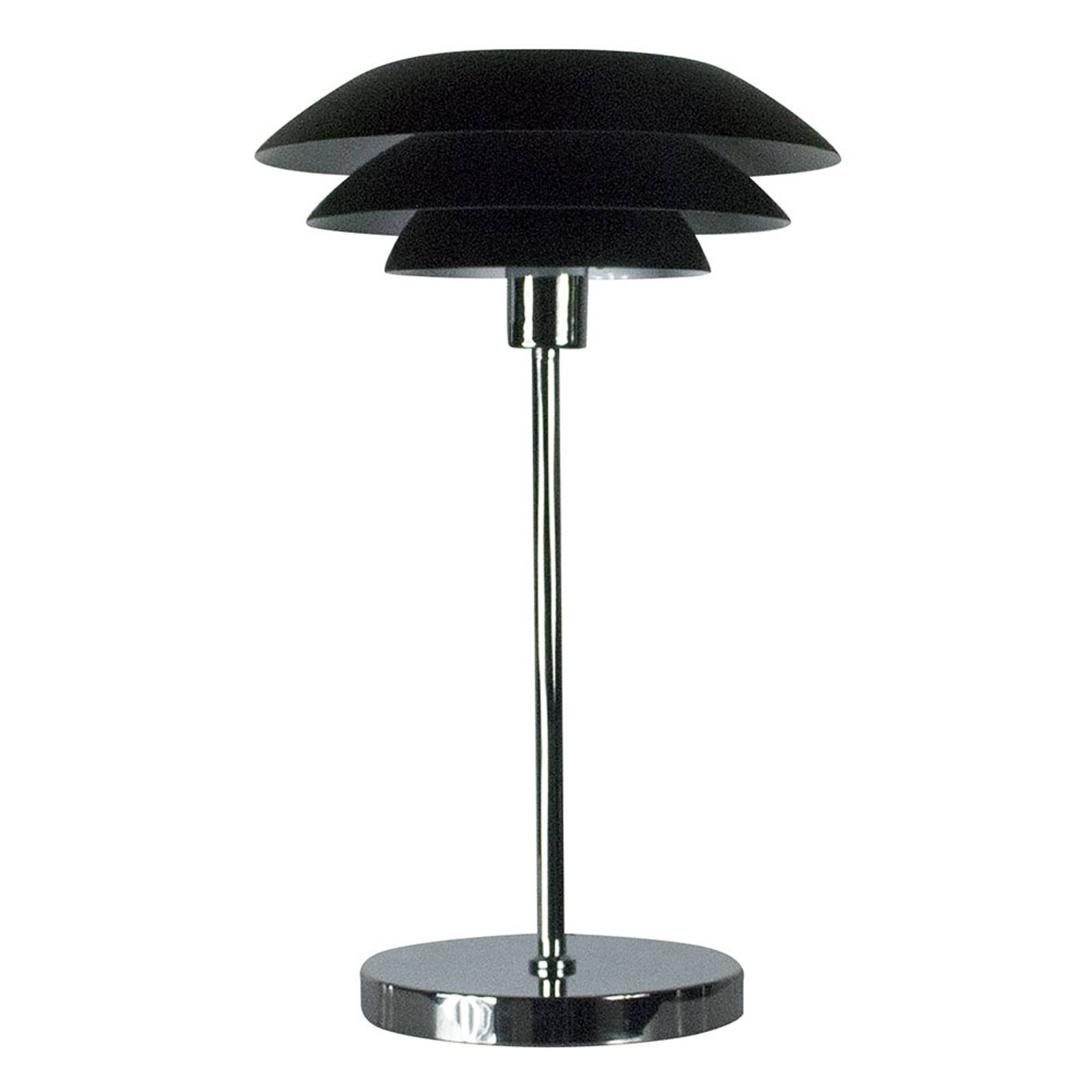 Dyberg Larsen DL31 bordslampa, Ø 31 cm, svart