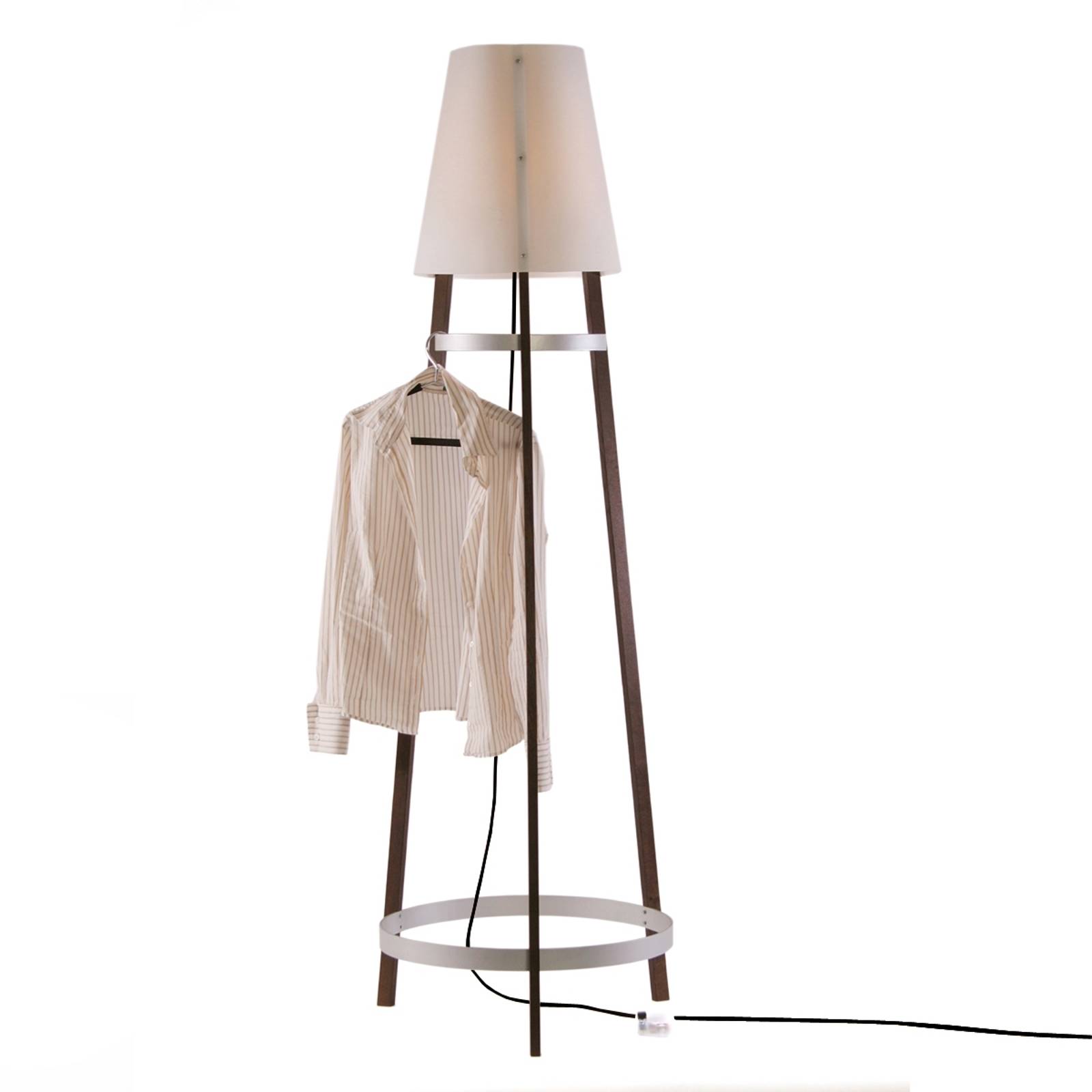 Golvlampa Wai Ting kabel Kastanjeolja