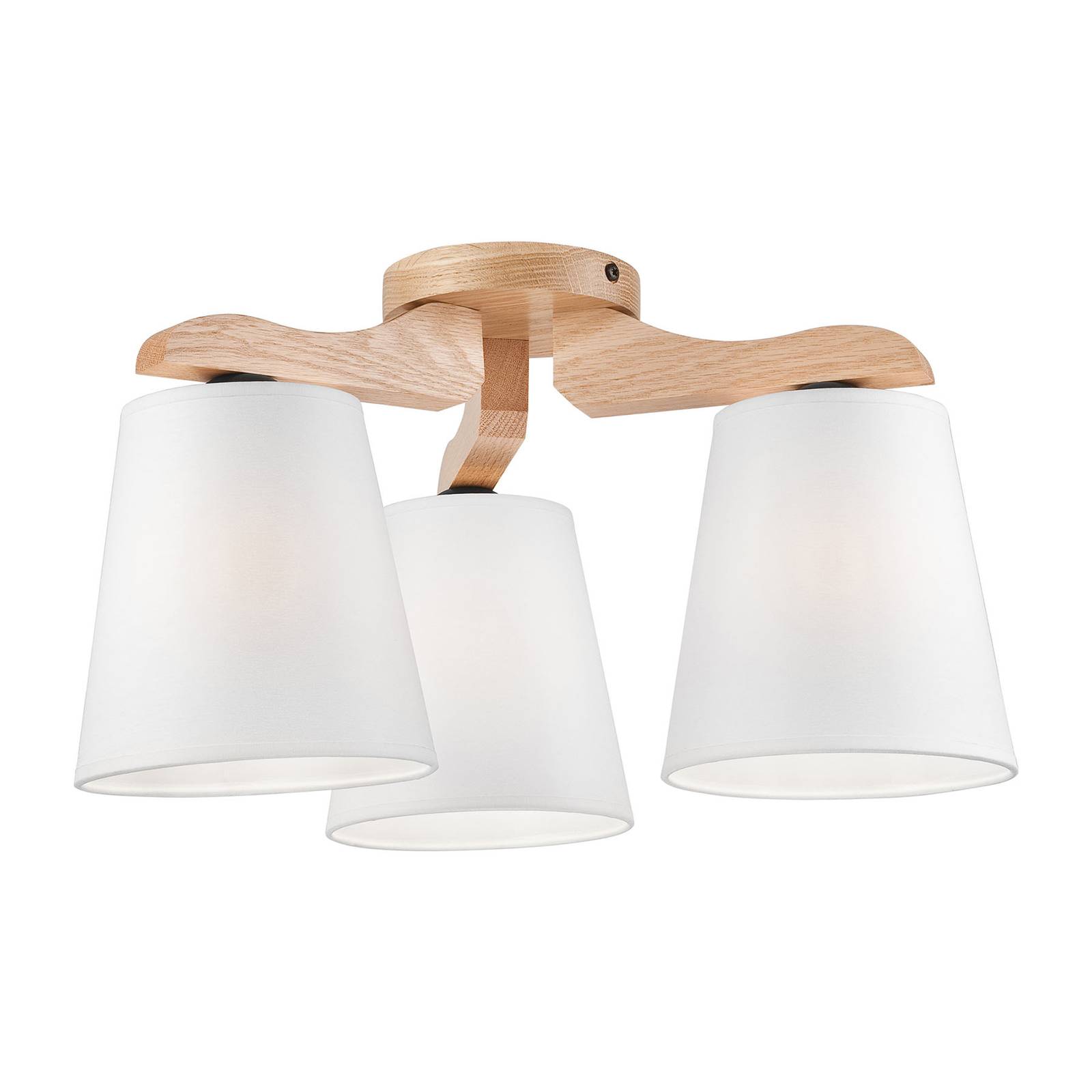 Taklampa LW741162, ek/vit, 3 lampor
