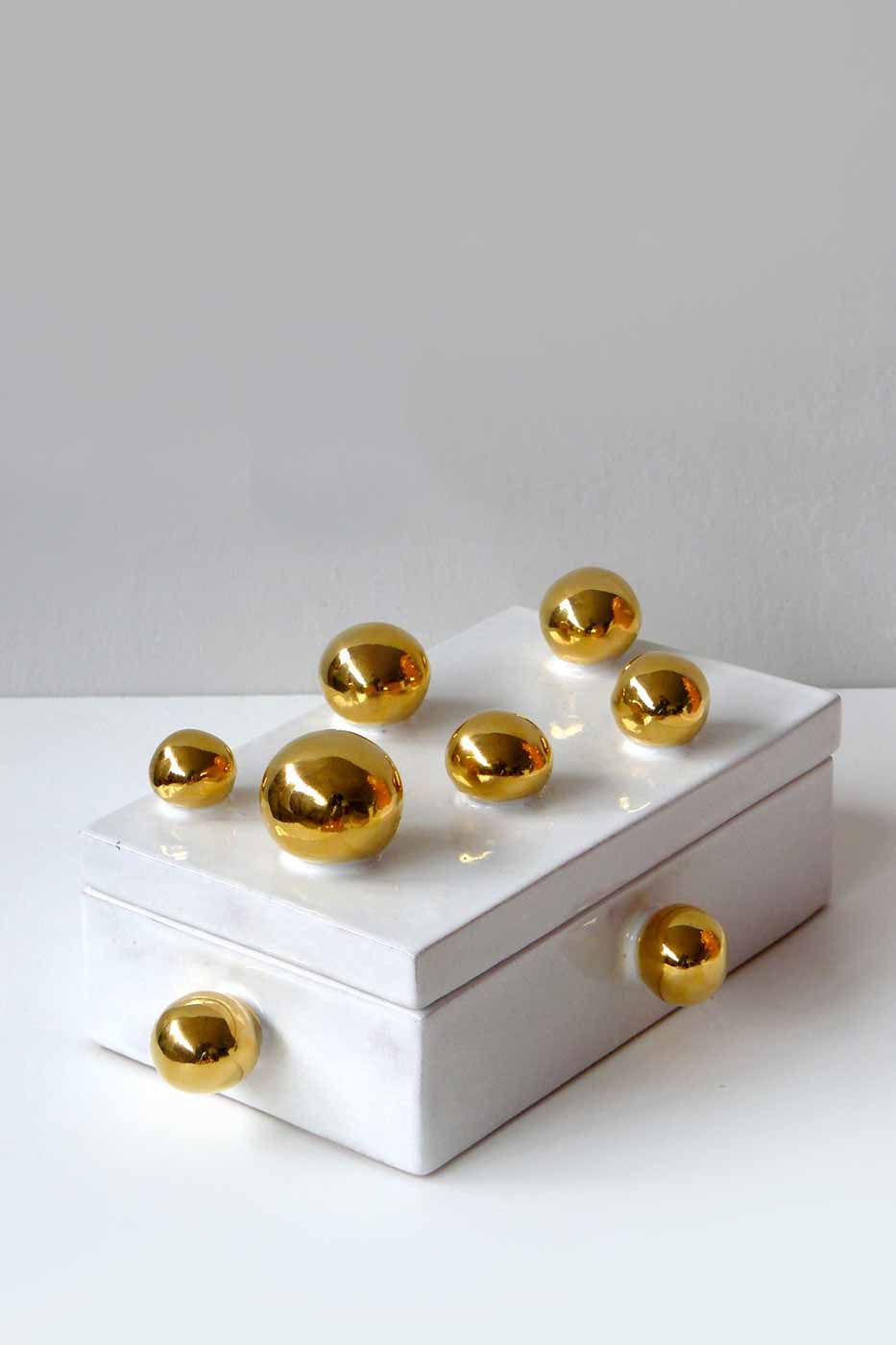 Ask Golden Spheres Vit liten