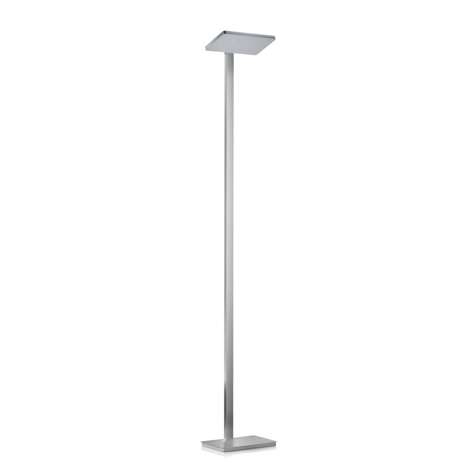 Modern LED-golvlampa Geri i matt nickel
