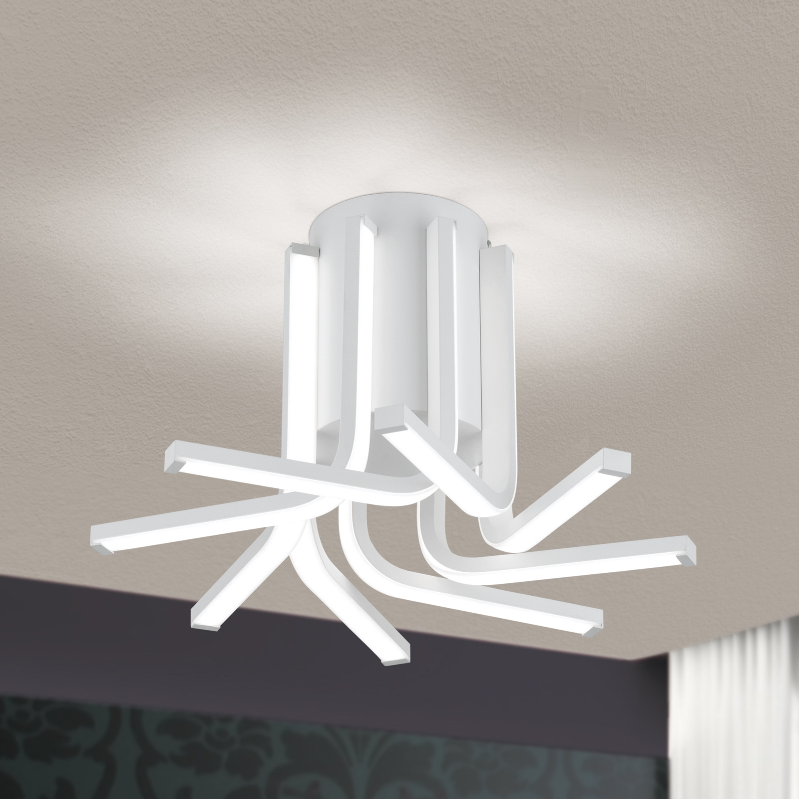 LED-taklampa Venti, dimbar