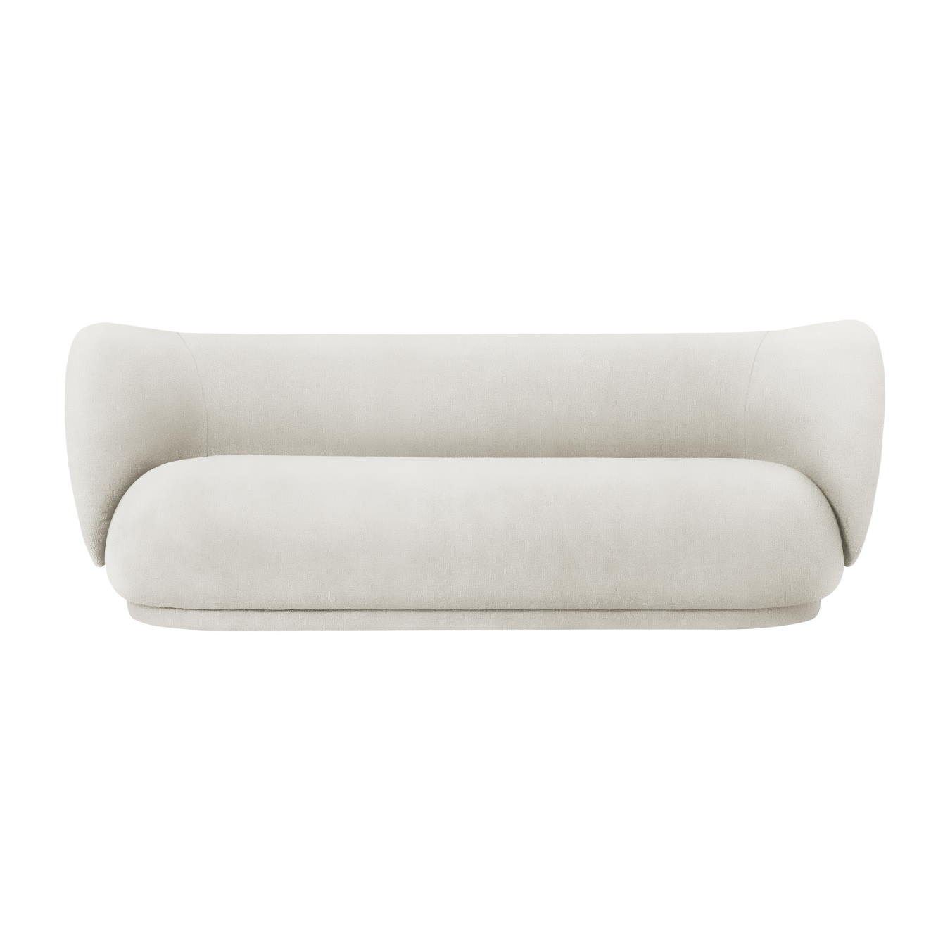 Soffa Rico 3-sits brushed vit, Ferm Living