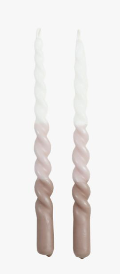 Twisted tricolor kronljus multi/rosa
