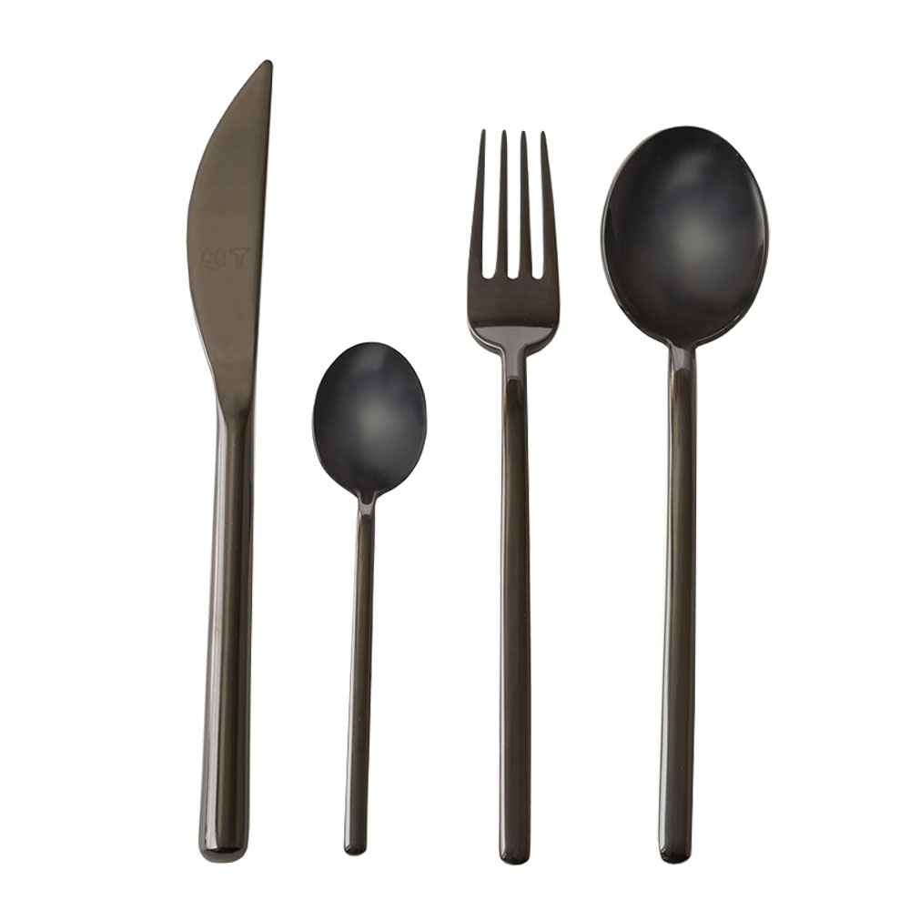 Vargen & Thor - Vargen & Thor Bestickset Bambini 16-delar Nero Black
