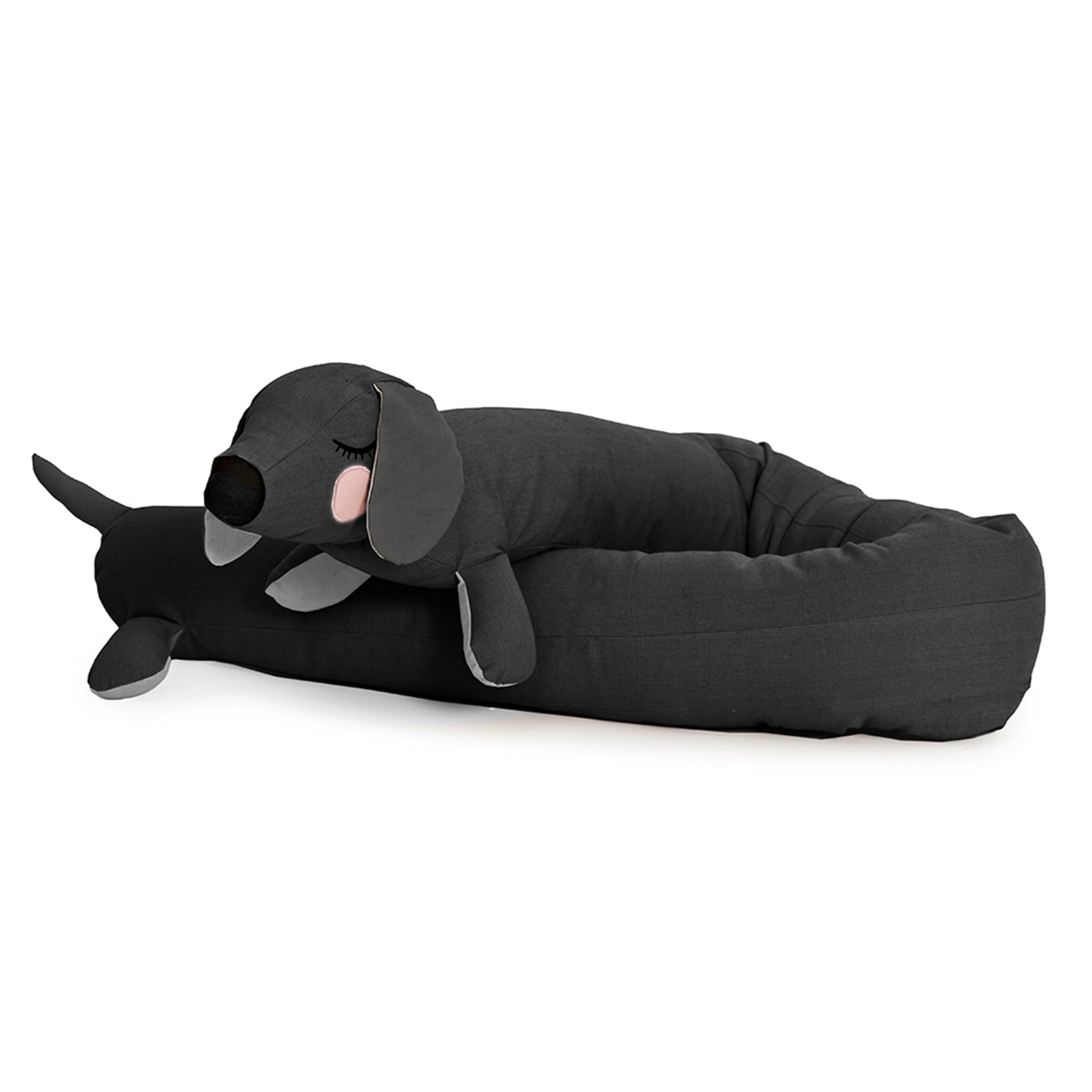 Kudde Lazy Long Dog Antracit