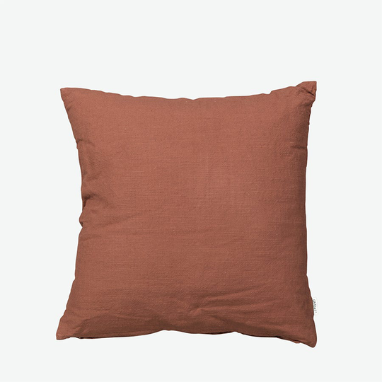 Kudde Linnemix 50x50cm Mörk Rost