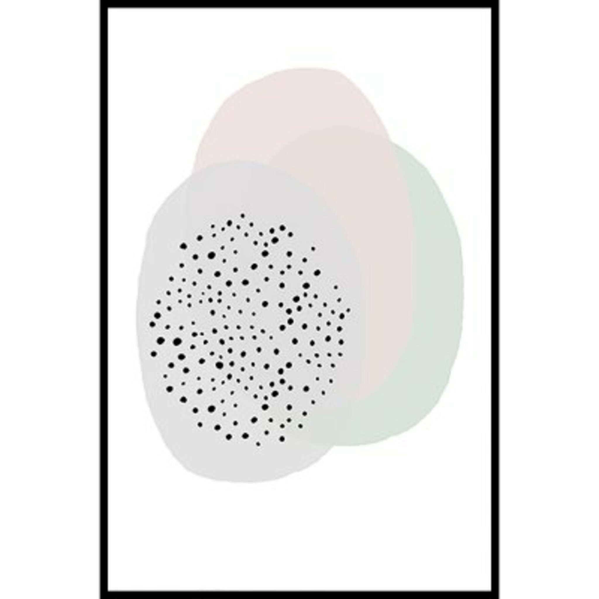 Oval With Dots Poster