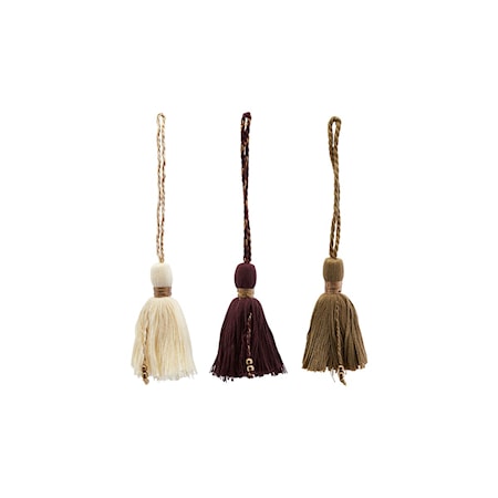 Tassels i olika färger set om 3