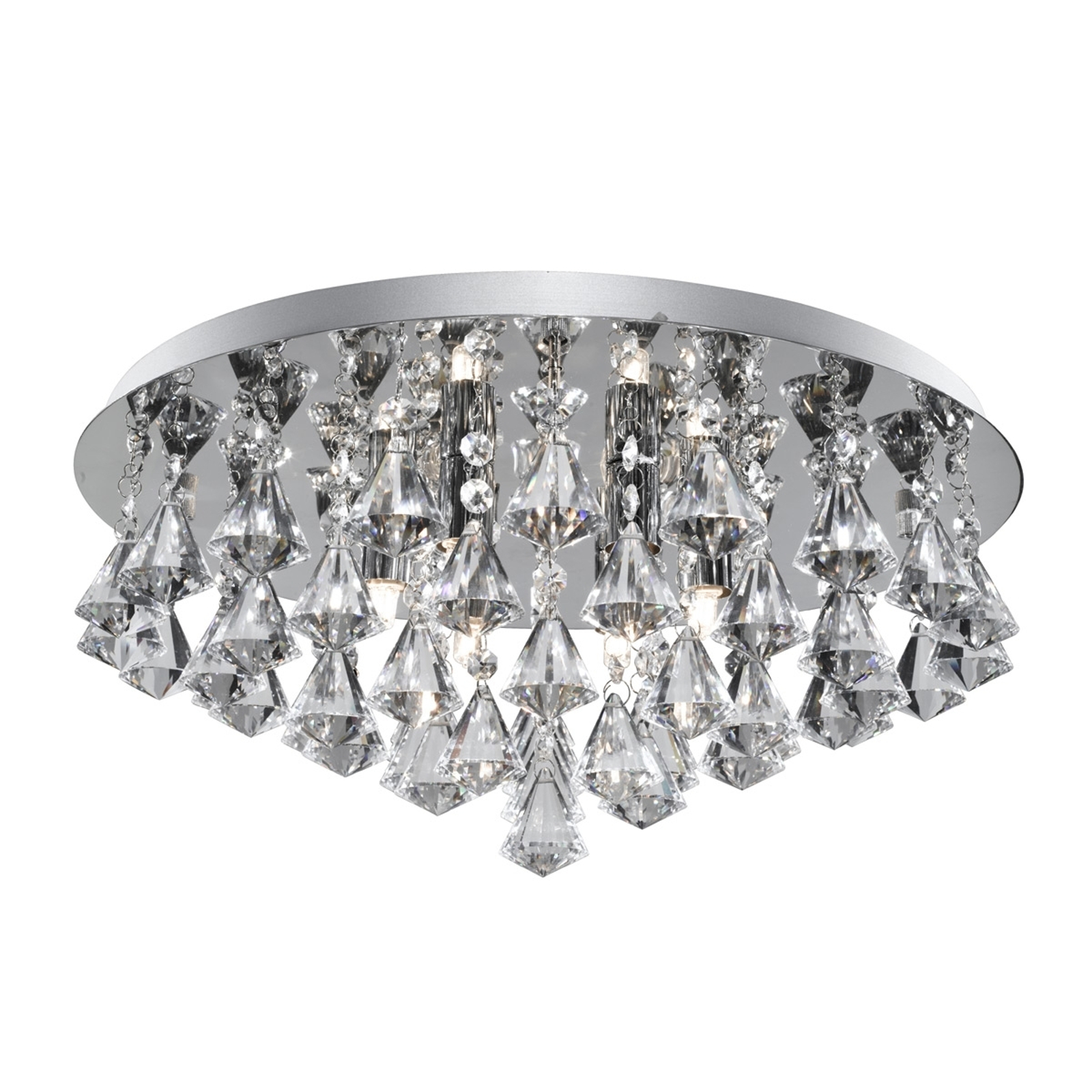 Taklampa Hanna 45 cm krom