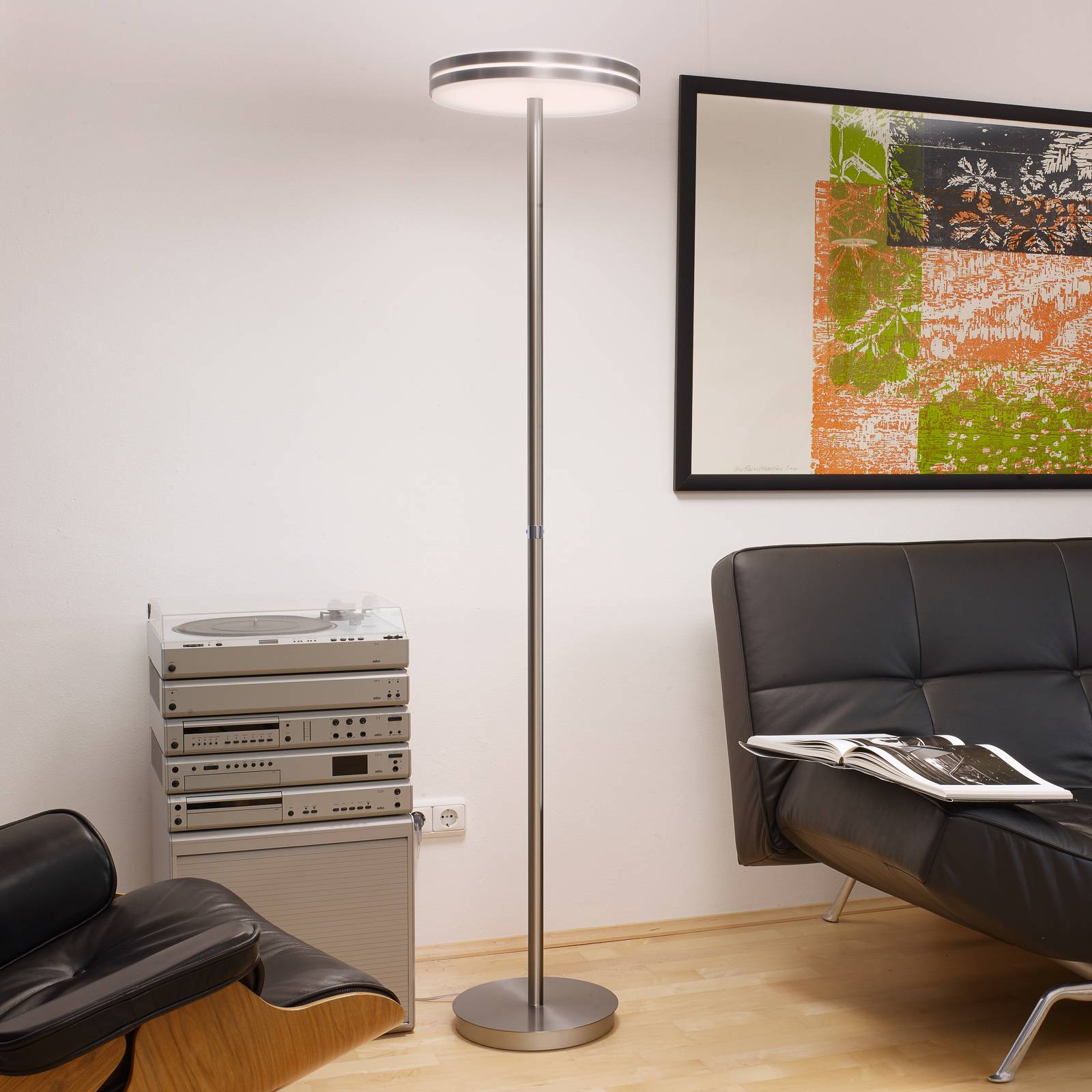 BANKAMP Gem LED-golvlampa med touchdimmer