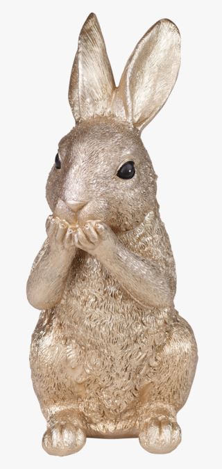 Rabbit no speak dekoration guld