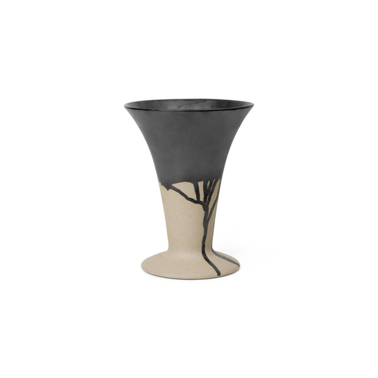 Ferm Living Vas Flores Beige/Svart