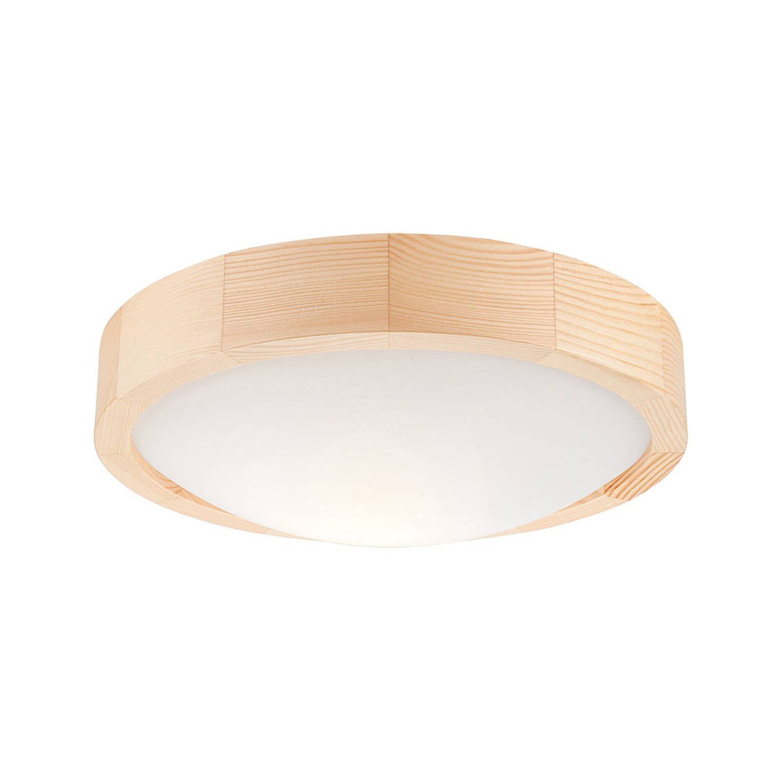 Taklampa Zeus av trä, tall, Ø 27 cm