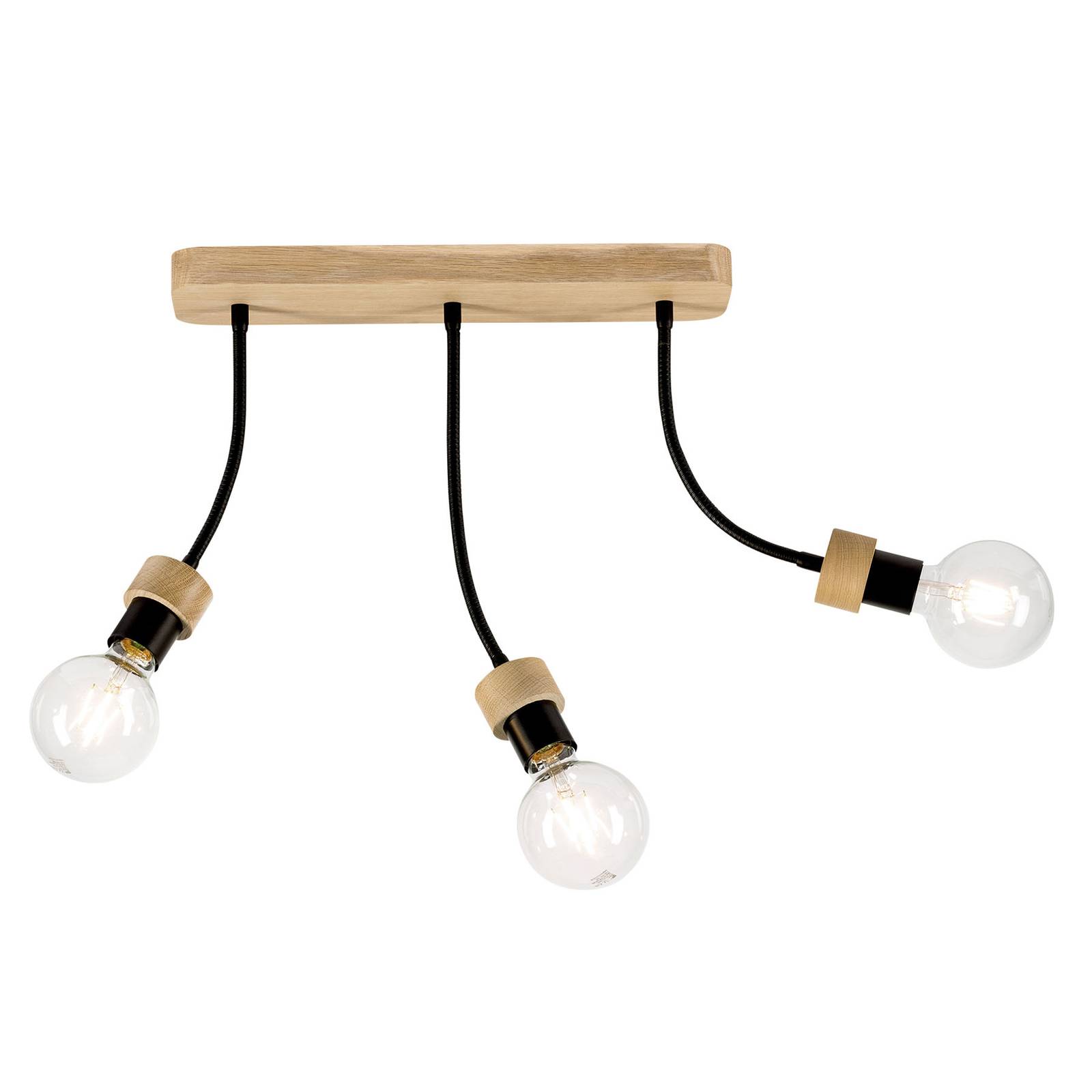 Taklampa Millume ekträ flexibel 3 lampor
