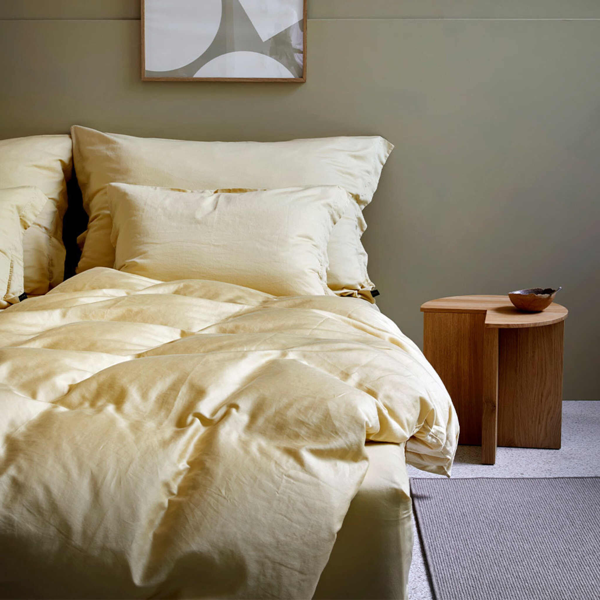 Bedset Sateen Mira, 150x210/50x60 cm