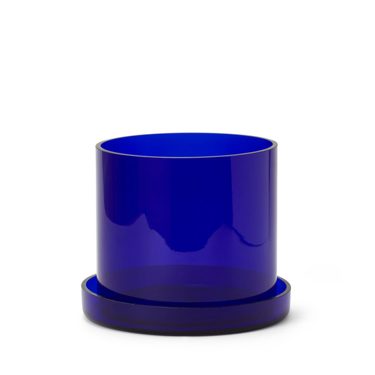Kruka/Fat Glas 15cm Blå