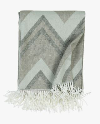Zigsag pläd multi/grön