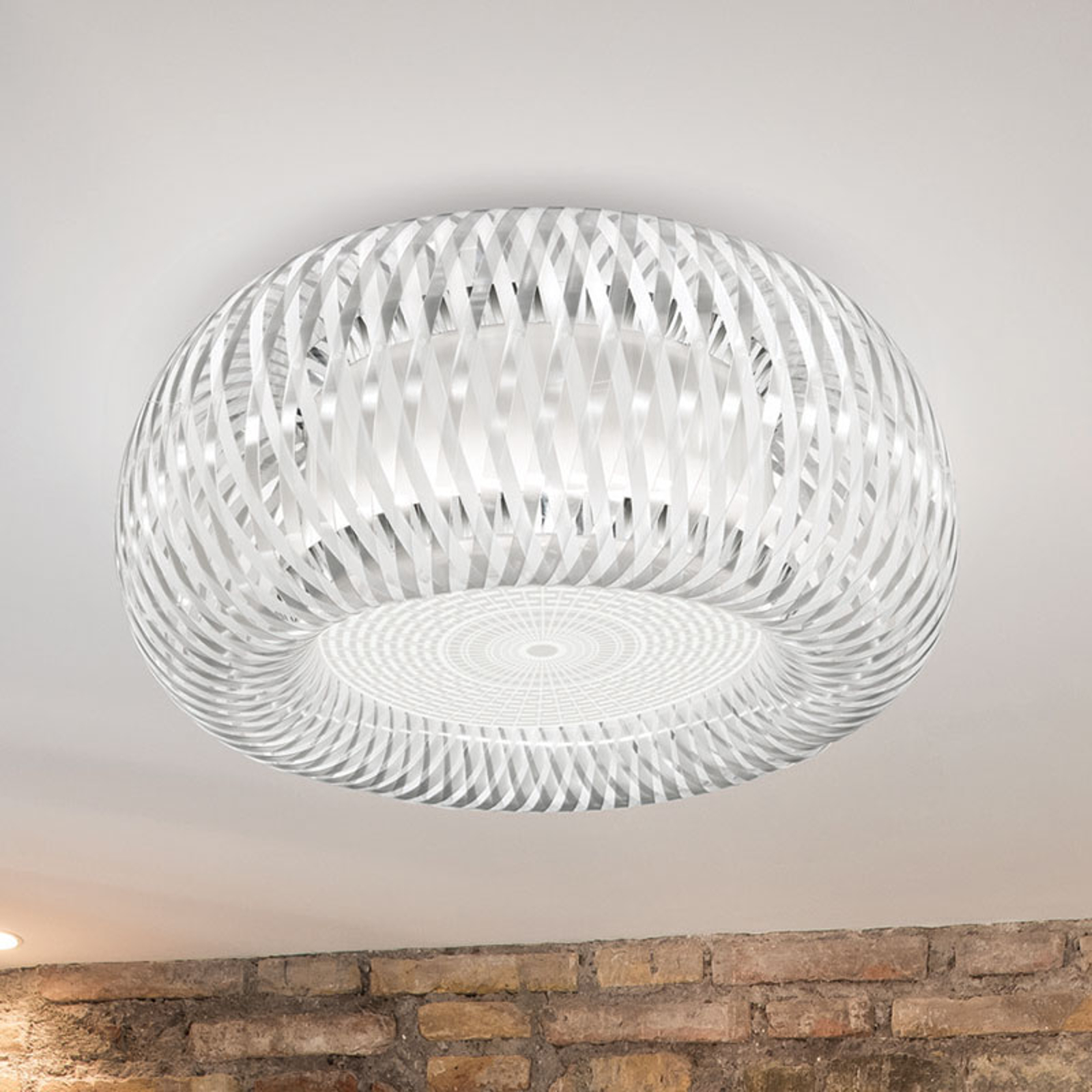 Slamp Katalos taklampa, transparent/vit