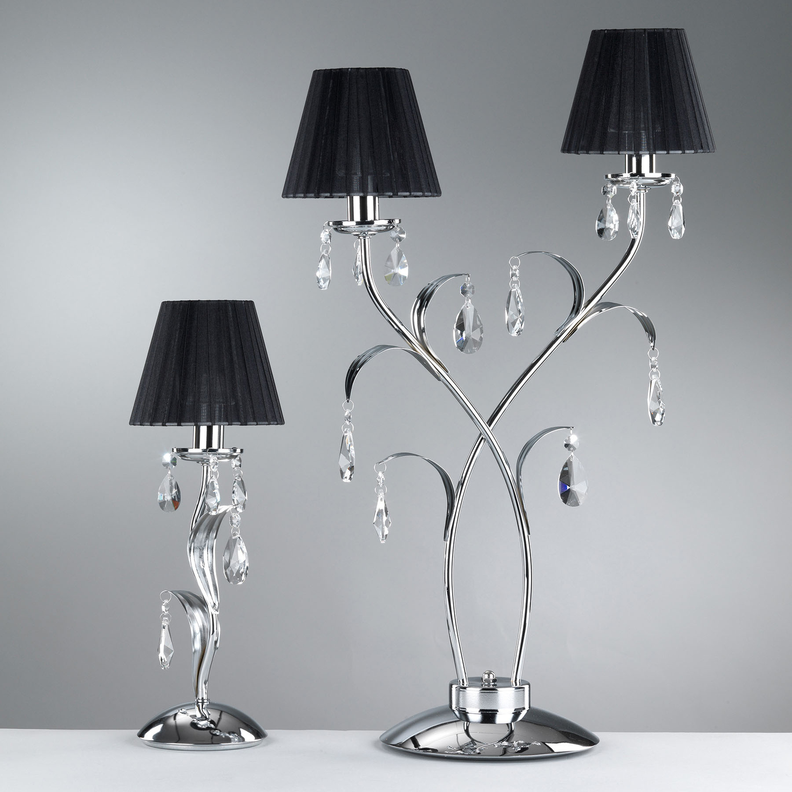 Bordslampa Jacqueline, 1 lampa, svart