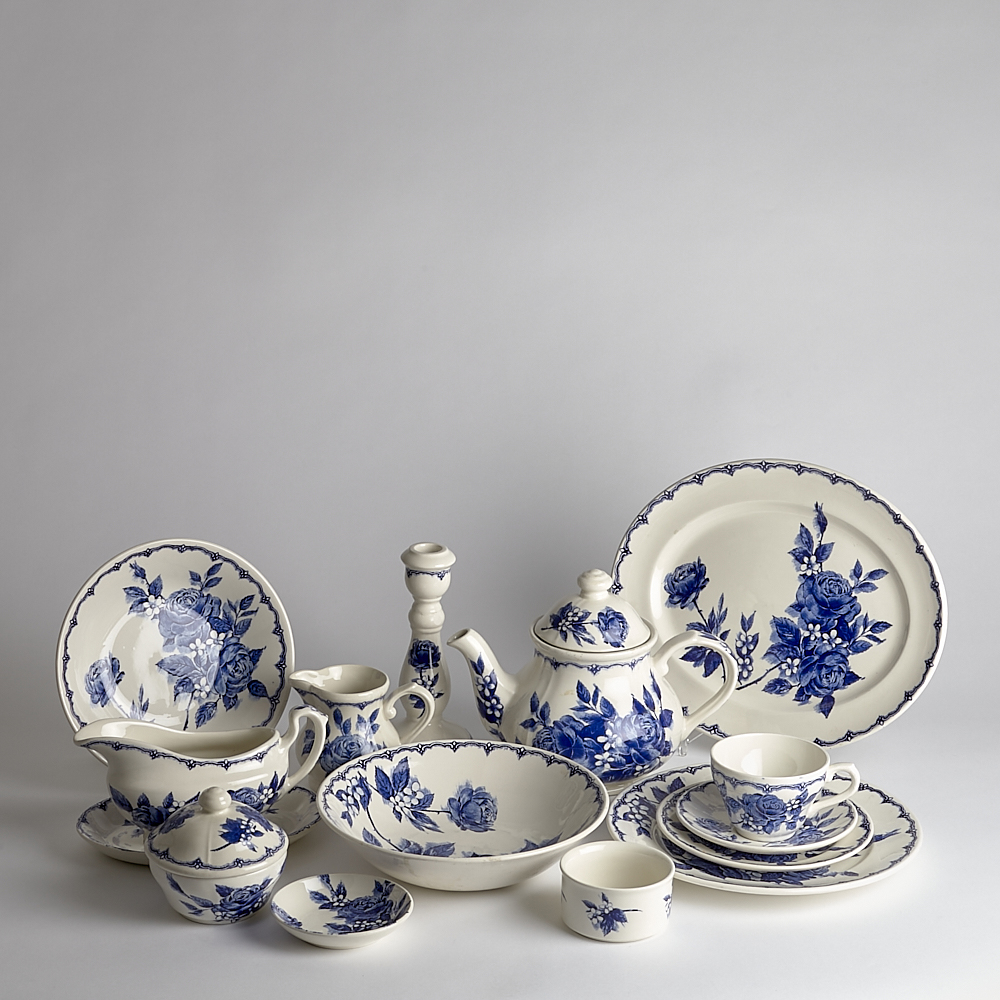 Vintage - SÅLD Komplett Staffordshire Servis 72 del