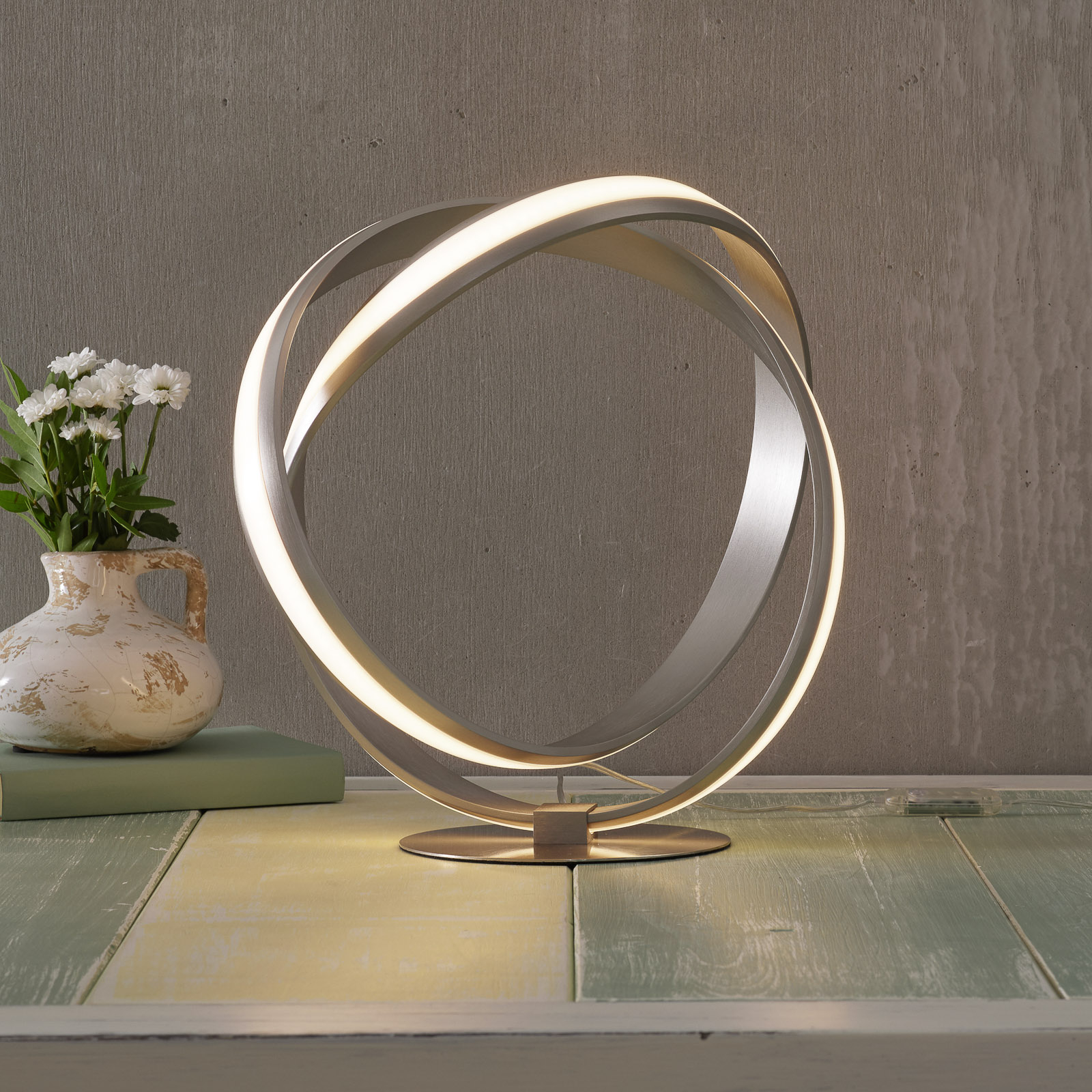 LED-bordslampa Melinda med kabeldimmer