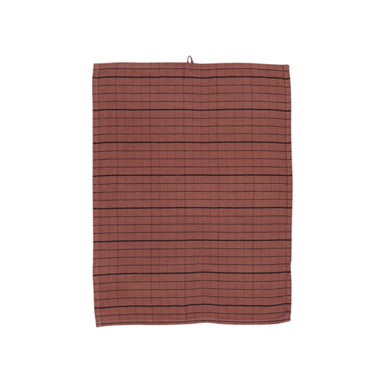 Designtorget Kökshandduk Rutan 50x70 cm Rost