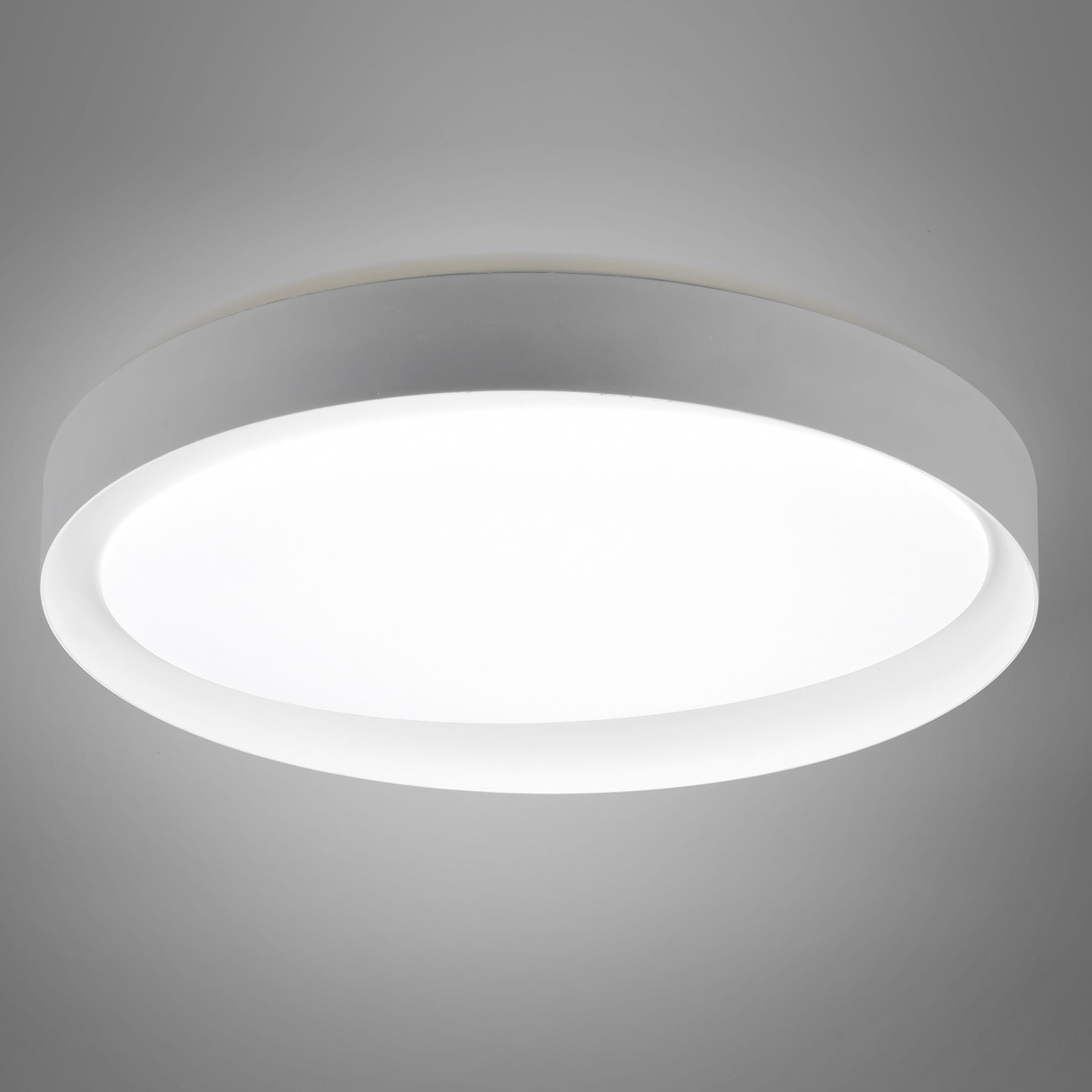LED-taklampa Zeta tunable white, grå/vit