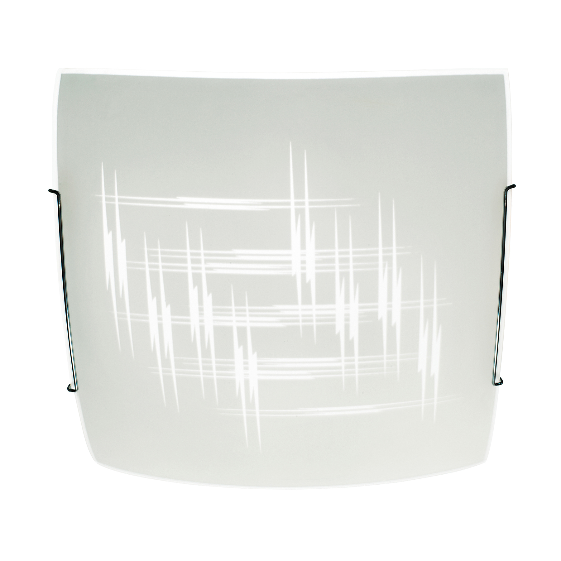 Taklampa Scratch av glas, 40 x 40 cm